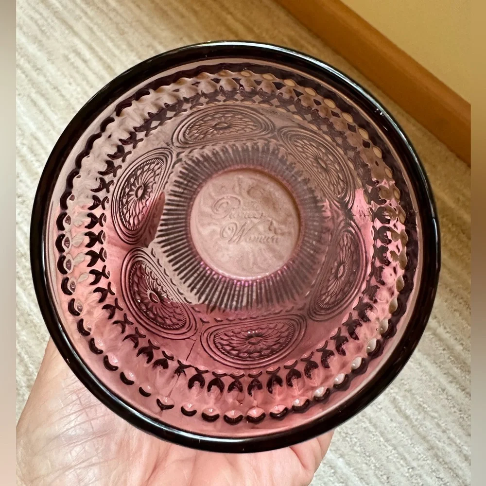 Set of 4 PIONEER WOMAN Adeline-Plum Glass Glasses 16 oz